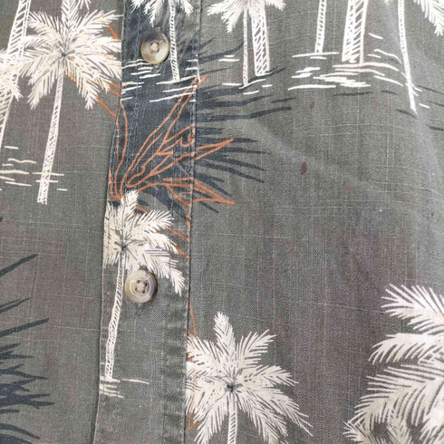 クラフトアンドバロー Croft&Barrow S/S アロハシャツ メンズ import:L