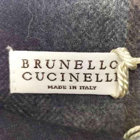ブルネロ クチネリ Brunello Cucinelli イタリア製 シャドーチェック ウールスカート レディース FR:38-40