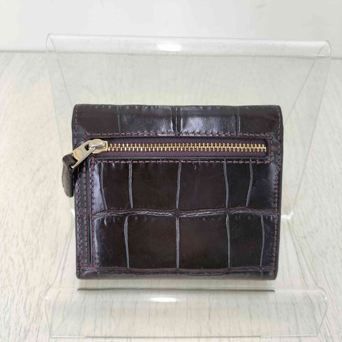 コーチ COACH クロコ型押し 二つ折り財布 レディース
