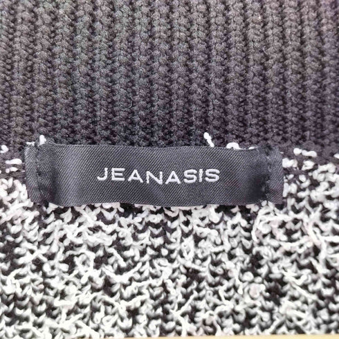 ジーナシス JEANASIS 7G フラワー ジャガード ショート カーディガン レディース FREE