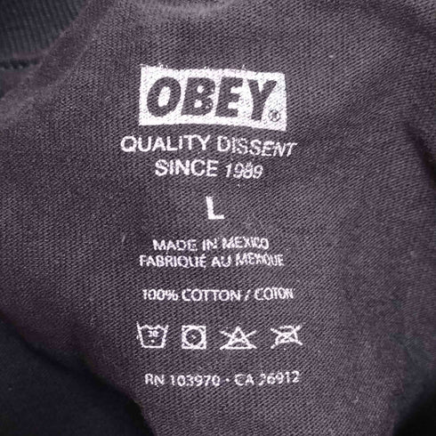 オベイ OBEY OBEY BIZZARE NEW メンズ import:L