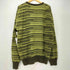 サルヴァトーレフェラガモ Salvatore Ferragamo ボーダー柄 モヘアウール混 クルーネックニット メンズ import:XL