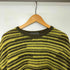 サルヴァトーレフェラガモ Salvatore Ferragamo ボーダー柄 モヘアウール混 クルーネックニット メンズ import:XL