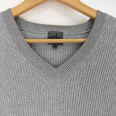 シーケーカルバンクライン ck Calvin Klein Vネック リブ編み ニット セーター メンズ JPN:XL