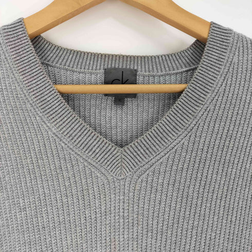 シーケーカルバンクライン ck Calvin Klein Vネック リブ編み ニット セーター メンズ JPN:XL