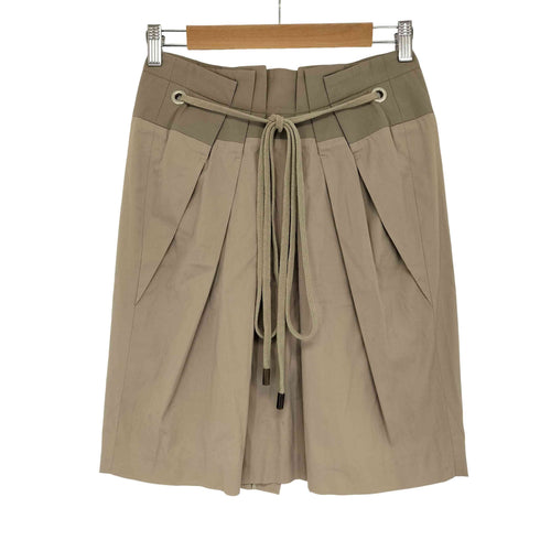 ブルネロ クチネリ Brunello Cucinelli イタリア製 タックミディスカート レディース FR:34
