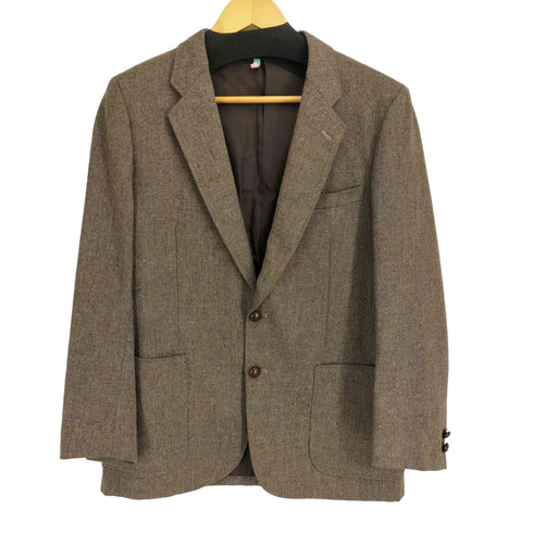 ダーバン DURBAN MODULAR ヘリンボーンくるみボタンテーラードジャケット メンズ