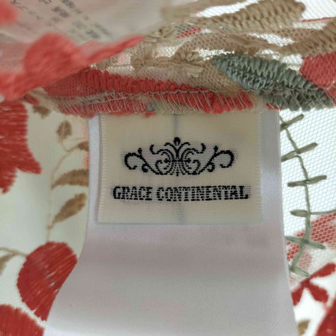 グレースコンチネンタル GRACE CONTINENTAL 23SS フラワーオーナメントトップ レディース 36
