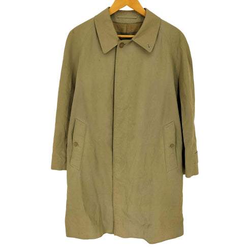 バーバリーズ BURBERRYS 80-90S 英国製 裏地ノバチェック ライナー付き 比翼 バルマカーン ステンカラー コート メンズ