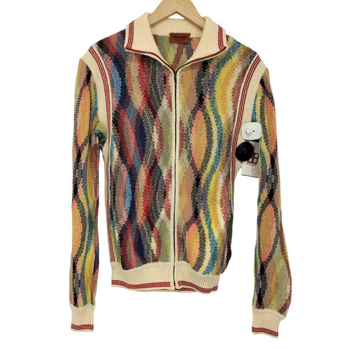 ミッソーニ MISSONI リネンレーヨン ドライバーズジャケット レディース 50