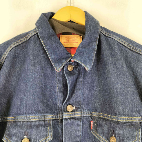 リーバイス Levis 70417 裏地チェック柄 デニムジャケット メンズ JPN:S