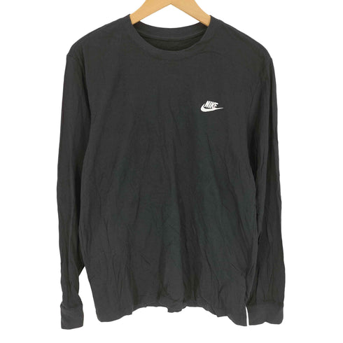 ナイキ NIKE クルーネック ロゴ刺繍 ロングスリーブ Tシャツ メンズ L