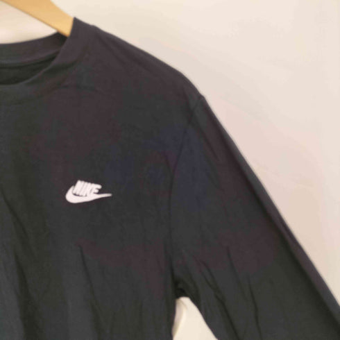 ナイキ NIKE クルーネック ロゴ刺繍 ロングスリーブ Tシャツ メンズ L