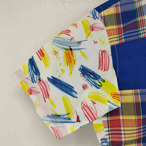kawatani shirt ユニセックス ボタンダウン クレイジーパターンシャツ メンズ JPN:S