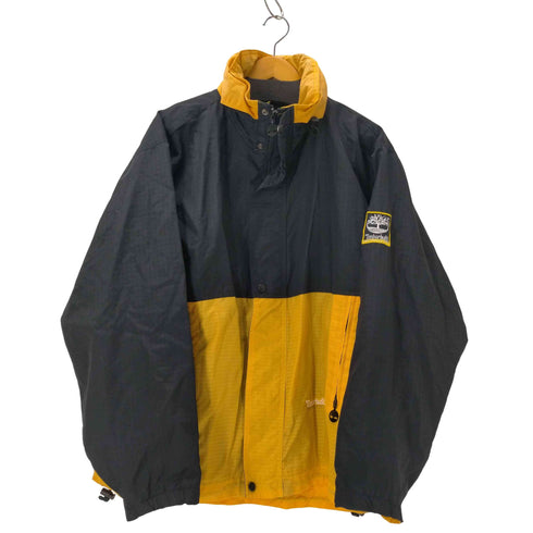 ティンバーランド Timberland PERFORMANCE 90-00S ロゴ 刺繍 裏地メッシュ リップストップ バイカラー マウンテン パーカー ジャケット パッカブル 裾ドローコード メンズ import:L