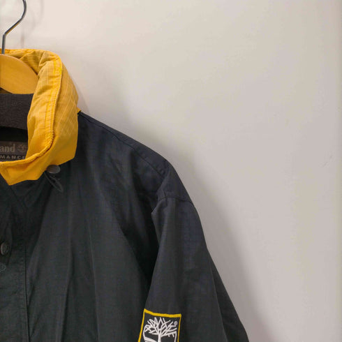 ティンバーランド Timberland PERFORMANCE 90-00S ロゴ 刺繍 裏地メッシュ リップストップ バイカラー マウンテン パーカー ジャケット パッカブル 裾ドローコード メンズ import:L