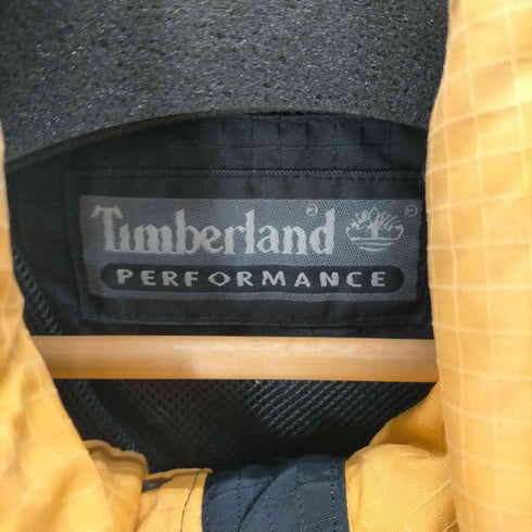 ティンバーランド Timberland PERFORMANCE 90-00S ロゴ 刺繍 裏地メッシュ リップストップ バイカラー マウンテン パーカー ジャケット パッカブル 裾ドローコード メンズ import:L