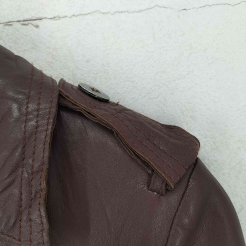 APPENA DUE. lamb leather レザートレンチコート レディース 38