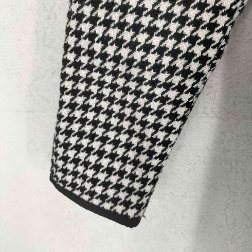 千鳥チェックジップデザインフーデットジャケット メンズ