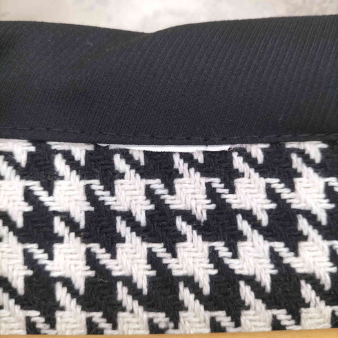 千鳥チェックジップデザインフーデットジャケット メンズ