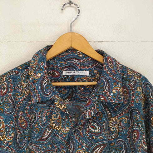 ナインナッツバイニッシー NINE NUTS by nissy ペイズリー柄 オープンカラーシャツ メンズ
