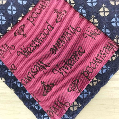 ヴィヴィアンウエストウッド Vivienne Westwood イタリア製 総柄シルクネクタイ メンズ