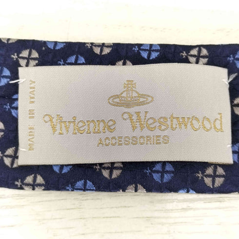 ヴィヴィアンウエストウッド Vivienne Westwood イタリア製 総柄シルクネクタイ メンズ