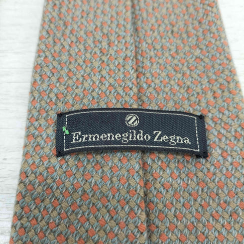 エルメネジルドゼニア Ermenegildo Zegna カシミヤ100 総柄ネクタイ メンズ