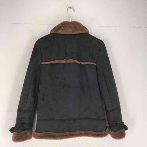 ホリスター Hollister フェイクムートンライダースジャケット レディース import:XS