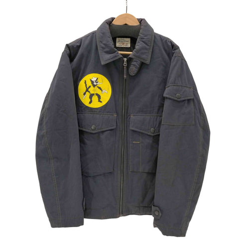 Maden Clothing ボディ US.NAVY VPB-71 BLACK CATS アビエーター サマー フライト ジャケット ボンバー ブルゾン 復刻 サンプリング メンズ import:L