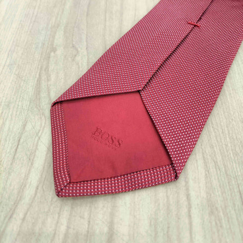 ヒューゴボス HUGO BOSS 総柄シルクネクタイ メンズ
