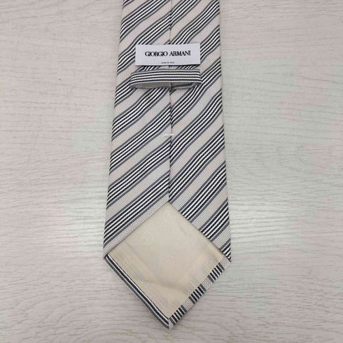 ジョルジオアルマーニ Giorgio Armani ストライプ柄シルクネクタイ メンズ