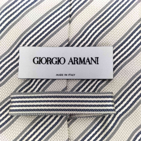 ジョルジオアルマーニ Giorgio Armani ストライプ柄シルクネクタイ メンズ