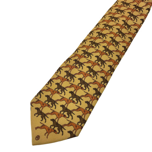 アルニス パリス ARNYS PARIS 犬柄シルクネクタイ メンズ