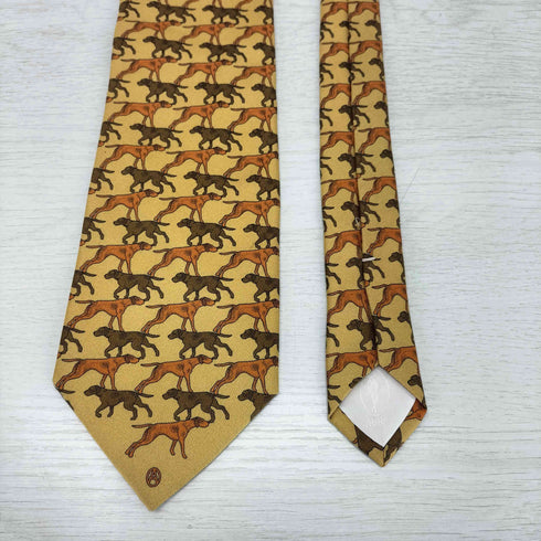 アルニス パリス ARNYS PARIS 犬柄シルクネクタイ メンズ