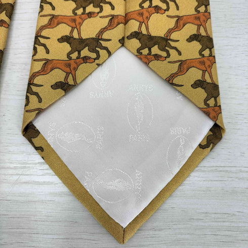 アルニス パリス ARNYS PARIS 犬柄シルクネクタイ メンズ