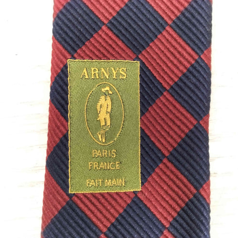 アルニス パリス ARNYS PARIS チェック柄シルクネクタイ メンズ