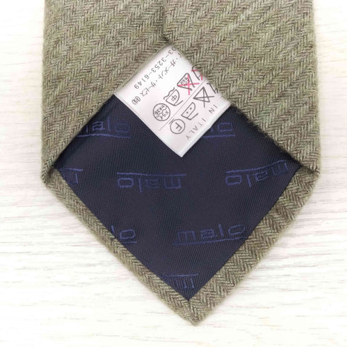 マーロ malo カシミヤシルクネクタイ メンズ