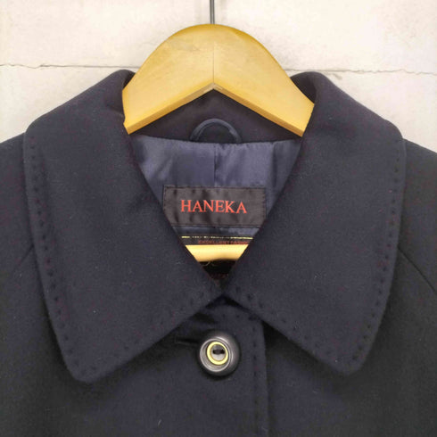 HINEKA pure cashmere カシミヤ100比翼ステンカラーコート レディース JPN:M