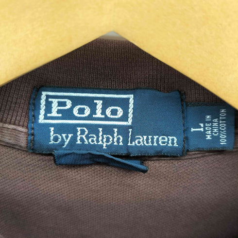 ポロバイラルフローレン Polo by RALPH LAUREN CUSTOM FIT ポニー 刺繍 ポロ シャツ メンズ import:L