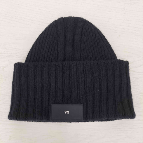 ワイスリー Y-3 クラシック ニット ビーニー ロゴ ニット帽 メンズ 22×4cm