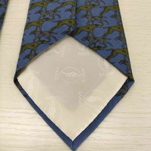 アルニス パリス ARNYS PARIS 犬柄シルクネクタイ メンズ