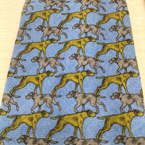 アルニス パリス ARNYS PARIS 犬柄シルクネクタイ メンズ