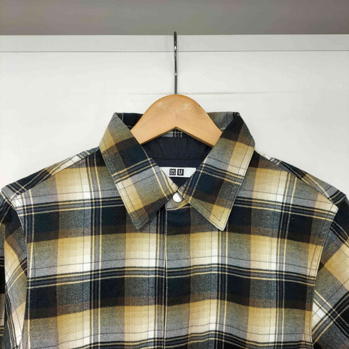 ユニクロユー UNIQLO U 23AW フランネルシャツ オンブレチェック レディース JPN:M