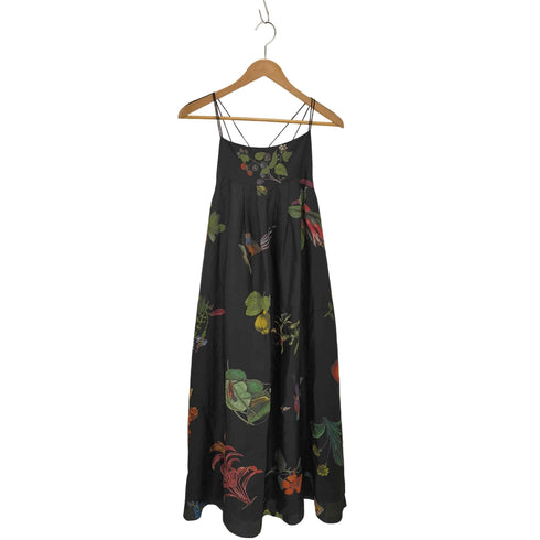 キャバン CABaN 24SS BIRD SINGING シルク ロングワンピース レディース FREE