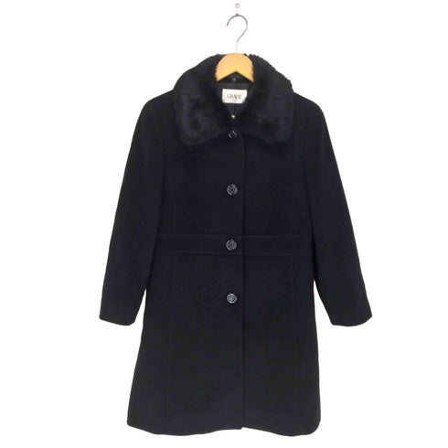 GRADE rabbit fur 襟ラビットファーアンゴラ混シングルコート レディース JPN:9号