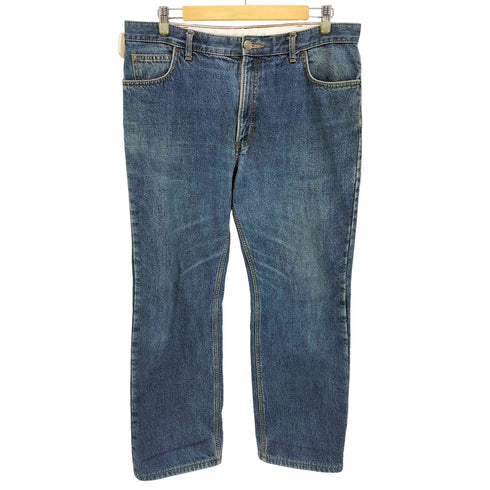 ランズエンド LANDS END 裏地チェック ストレートデニムパンツ メンズ 36