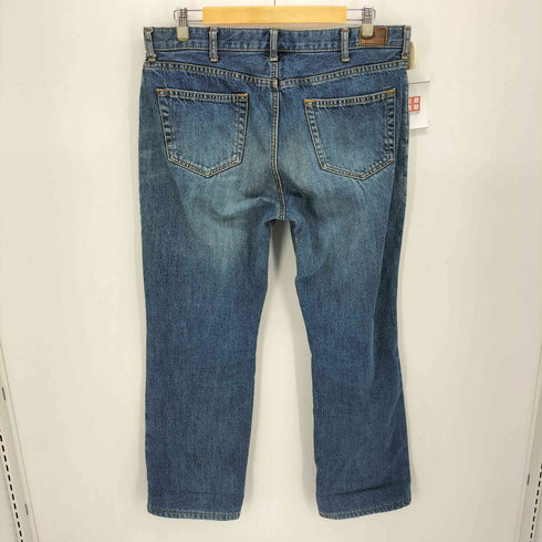 ランズエンド LANDS END 裏地チェック ストレートデニムパンツ メンズ 36