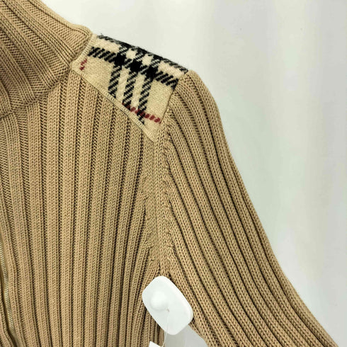 バーバリーロンドン BURBERRY LONDON 羊毛 ジップアップ ドライバーズニット ジャケット レディース 2
