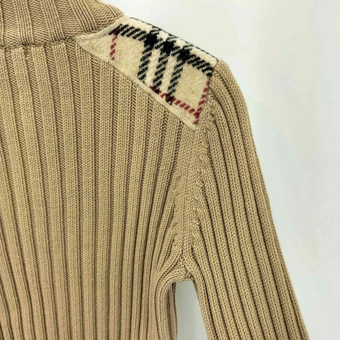バーバリーロンドン BURBERRY LONDON 羊毛 ジップアップ ドライバーズニット ジャケット レディース 2